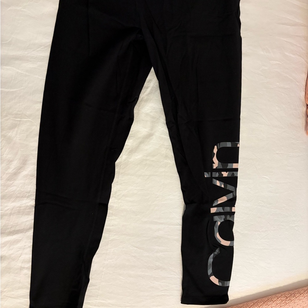 Calvin Klein camo pink lettering leggings